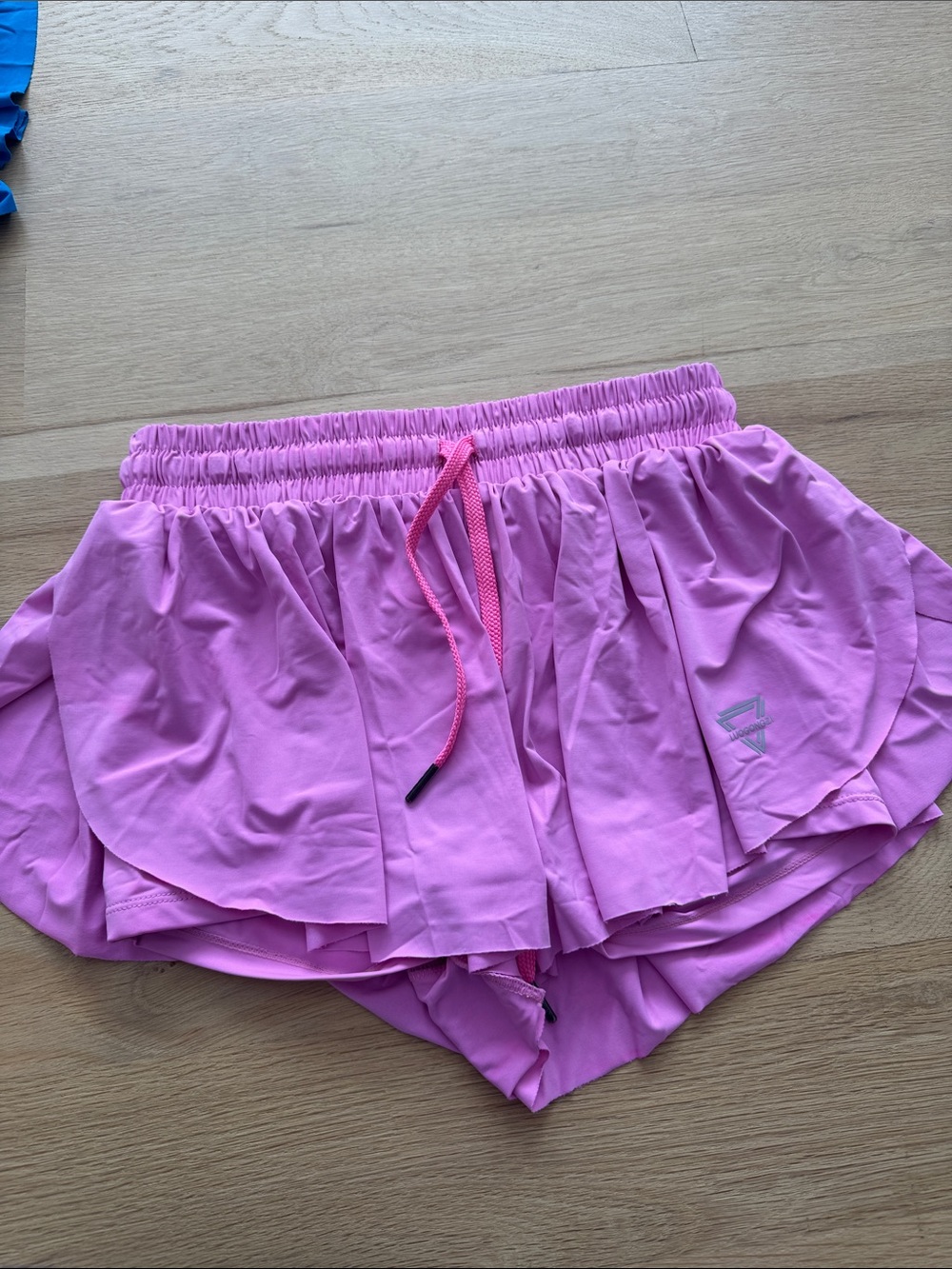 Lightweight Pink Active Skort with Elastic Drawstring Waist